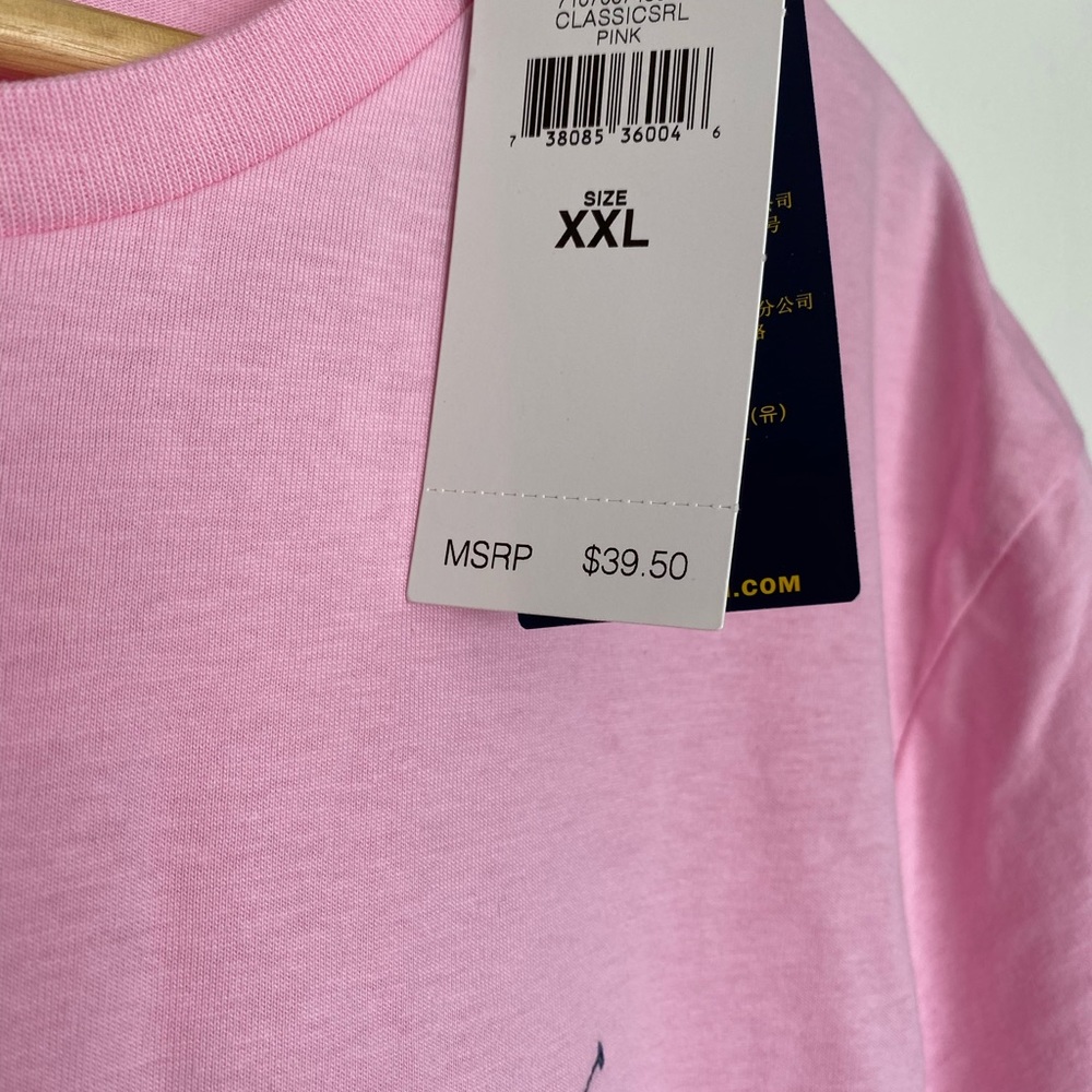 New Mens Pink Polo Shirt